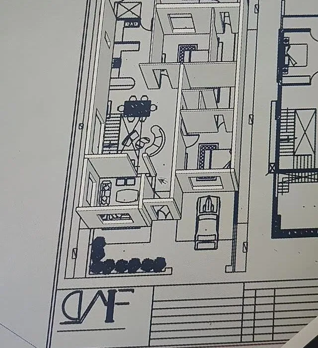 A floor plan drafted at the concept stage